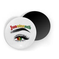 Juneteenth African American Woman Eye Magnet