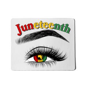 Juneteenth African American Woman Eye Mousepad