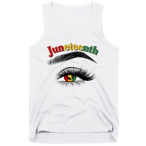 Juneteenth African American Woman Eye Tank Top