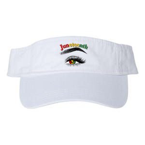 Juneteenth African American Woman Eye Valucap Bio-Washed Visor