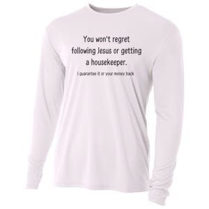 Jesus And A Housekeeper Cooling Performance Long Sleeve Crew