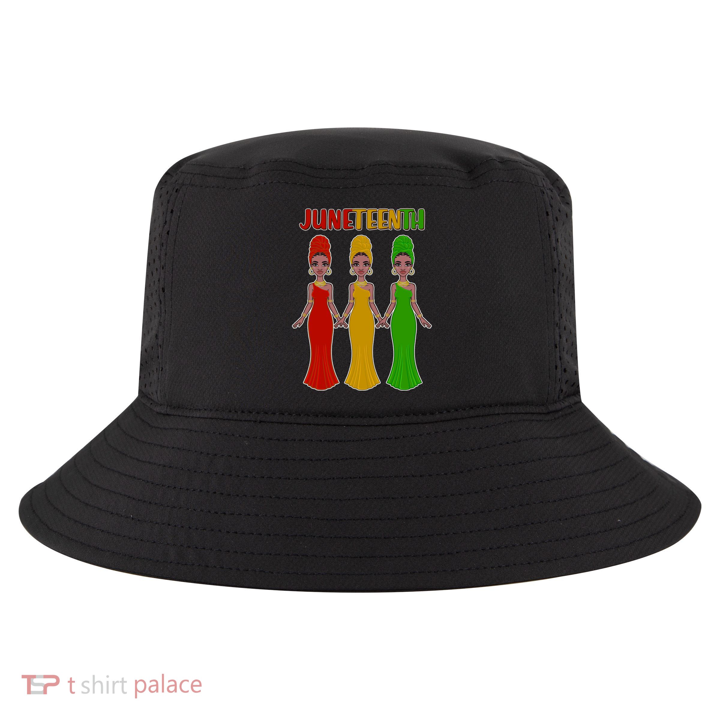 Juneteen African American Black Women Cool Comfort Performance Bucket Hat