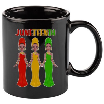 Juneteen African American Black Women 11oz C Handle Ceramic Mug