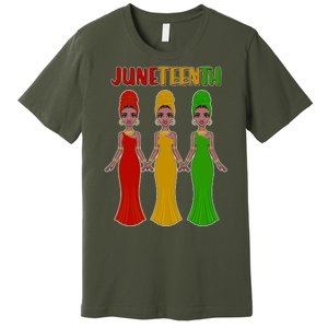 Juneteen African American Black Women Premium T-Shirt