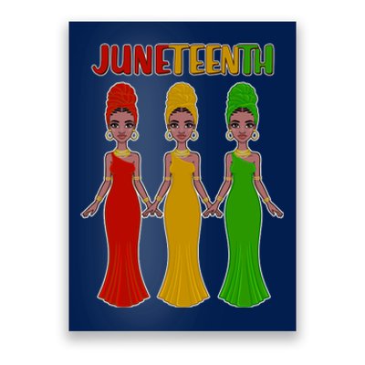 Juneteen African American Black Women Poster