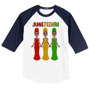 Juneteen African American Black Women Baseball Sleeve Shirt