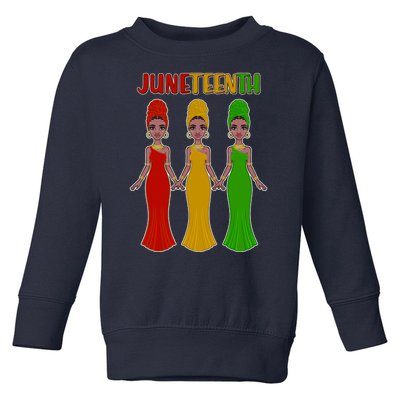 Juneteen African American Black Women Toddler Sweatshirt