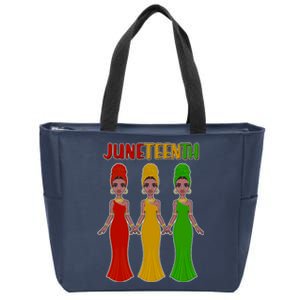 Juneteen African American Black Women Zip Tote Bag