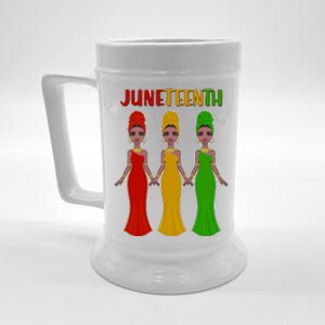 Juneteen African American Black Women Beer Stein