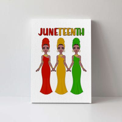 Juneteen African American Black Women Canvas