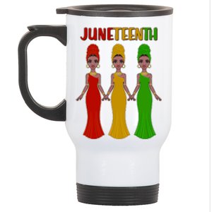 Juneteen African American Black Women Stainless Steel Travel Mug