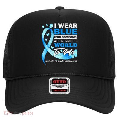 Juvenile Arthritis Awareness High Crown Mesh Back Trucker Hat