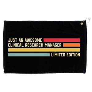 Just An Awesome Clinical Research Ager Gift Grommeted Golf Towel