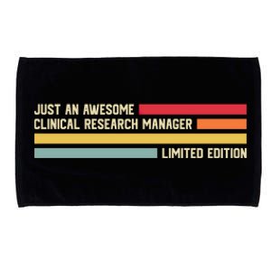 Just An Awesome Clinical Research Ager Gift Microfiber Hand Towel