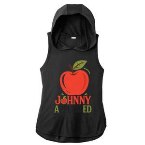 Johnny Appleseed Apple Day Sept 26 Orchard Nursery Ladies PosiCharge Tri-Blend Wicking Draft Hoodie Tank