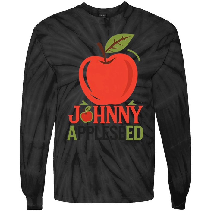 Johnny Appleseed Apple Day Sept 26 Orchard Nursery Tie-Dye Long Sleeve Shirt