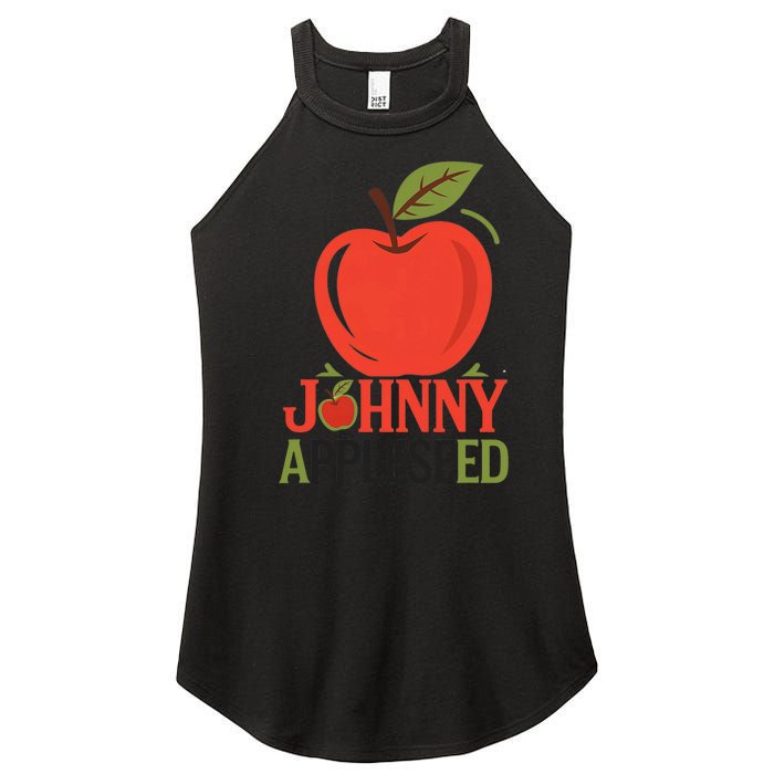 Johnny Appleseed Apple Day Sept 26 Orchard Nursery Women's Perfect Tri Rocker Tank