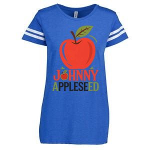 Johnny Appleseed Apple Day Sept 26 Orchard Nursery Enza Ladies Jersey Football T-Shirt