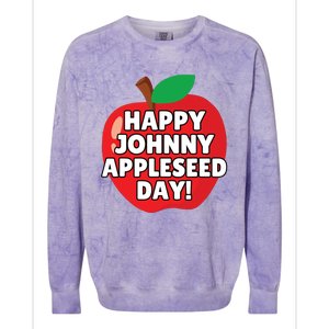 Johnny Appleseed Apple Day Sept 26 Orchard Nursery Colorblast Crewneck Sweatshirt