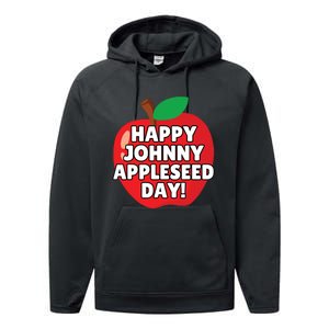 Johnny Appleseed Apple Day Sept 26 Orchard Nursery Performance Fleece Hoodie