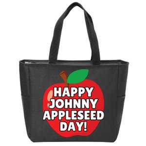 Johnny Appleseed Apple Day Sept 26 Orchard Nursery Zip Tote Bag