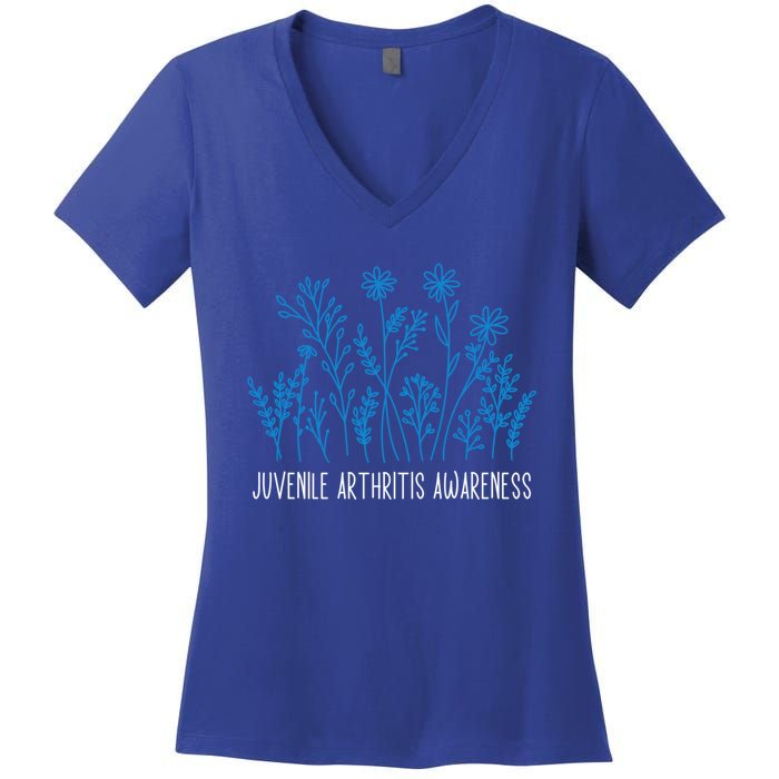 Juvenile Arthritis Awareness Family Support Matching Gift Women's V-Neck T-Shirt