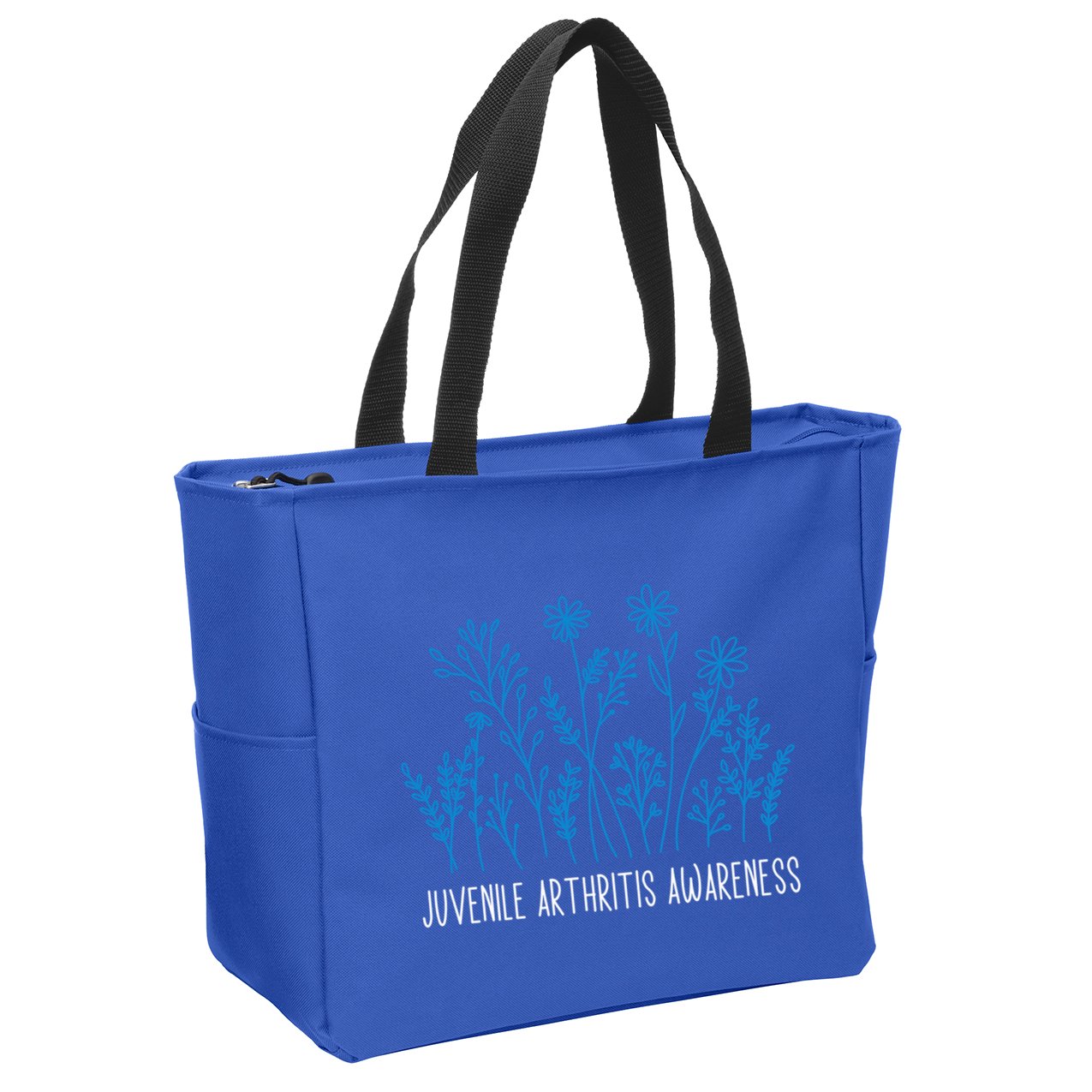 Juvenile Arthritis Awareness Family Support Matching Gift Zip Tote Bag