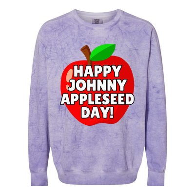 Johnny Appleseed Apple Day Colorblast Crewneck Sweatshirt