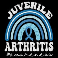 Juvenile Arthritis Awareness Month Blue Rainbow Ribbon Gift Drawstring Bag