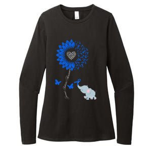 Juvenile Arthritis Awareness Sunflower Elephant Butterfly Gift Womens CVC Long Sleeve Shirt