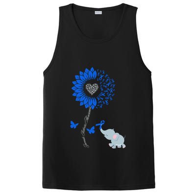 Juvenile Arthritis Awareness Sunflower Elephant Butterfly Gift PosiCharge Competitor Tank