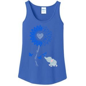 Juvenile Arthritis Awareness Sunflower Elephant Butterfly Gift Ladies Essential Tank