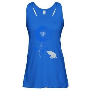 Juvenile Arthritis Awareness Sunflower Elephant Butterfly Gift Ladies Essential Flowy Tank