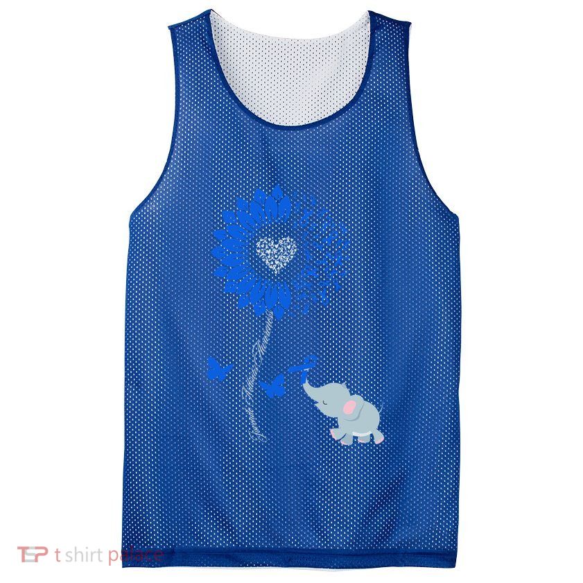 Juvenile Arthritis Awareness Sunflower Elephant Butterfly Gift Mesh Reversible Basketball Jersey Tank