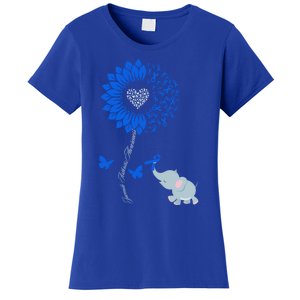 Juvenile Arthritis Awareness Sunflower Elephant Butterfly Gift Women's T-Shirt