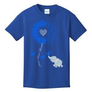 Juvenile Arthritis Awareness Sunflower Elephant Butterfly Gift Kids T-Shirt