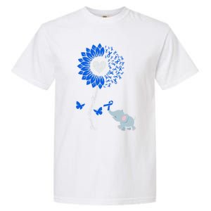 Juvenile Arthritis Awareness Sunflower Elephant Butterfly Gift Garment-Dyed Heavyweight T-Shirt