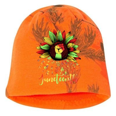 Juneteenth African American Sunflower Black History Freedom Great Gift Kati - Camo Knit Beanie