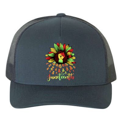 Juneteenth African American Sunflower Black History Freedom Great Gift Yupoong Adult 5-Panel Trucker Hat