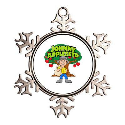 Johnny Appleseed Apple Day Sept 26 Celebrate Legends Metallic Star Ornament