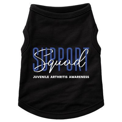 Juvenile Arthritis Awareness Support Squad Blue Ribbon Meaningful Gift Doggie Tank