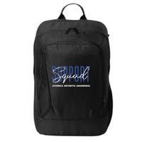 Juvenile Arthritis Awareness Support Squad Blue Ribbon Meaningful Gift City Backpack