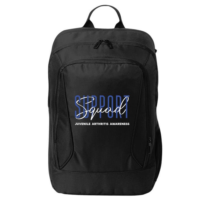 Juvenile Arthritis Awareness Support Squad Blue Ribbon Meaningful Gift City Backpack