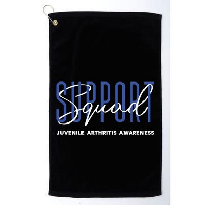 Juvenile Arthritis Awareness Support Squad Blue Ribbon Meaningful Gift Golf Towel