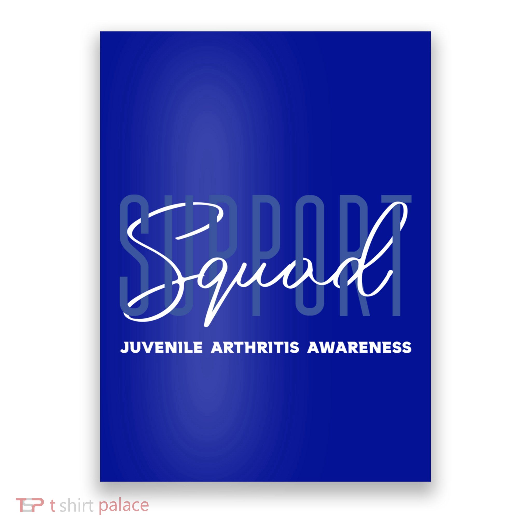 Juvenile Arthritis Awareness Support Squad Blue Ribbon Meaningful Gift Poster