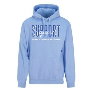 Juvenile Arthritis Awareness Support Squad Blue Ribbon Meaningful Gift Unisex Surf Hoodie