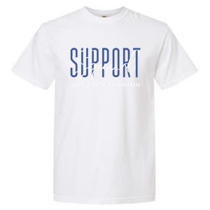 Juvenile Arthritis Awareness Support Squad Blue Ribbon Meaningful Gift Garment-Dyed Heavyweight T-Shirt