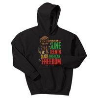 Juneteenth African American Freedom Black Pride Juneteenth Kids Hoodie