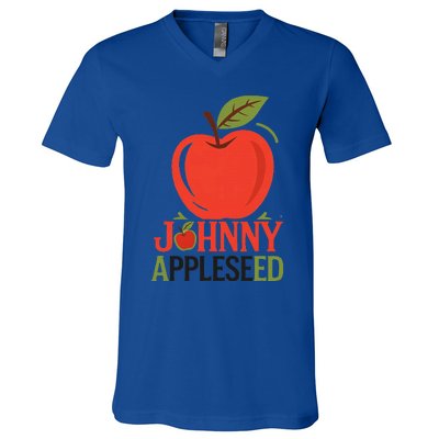 Johnny Appleseed Apple Day Sept 26 Orchard Nursery V-Neck T-Shirt