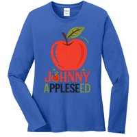 Johnny Appleseed Apple Day Sept 26 Orchard Nursery Ladies Long Sleeve Shirt